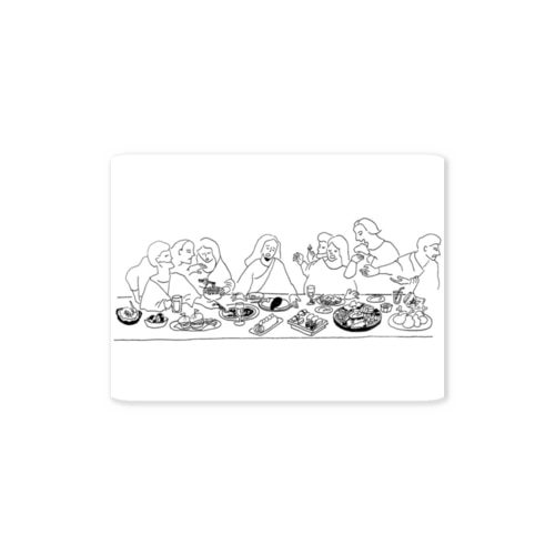 最後の晩餐(ごちそうパーティ) Sticker