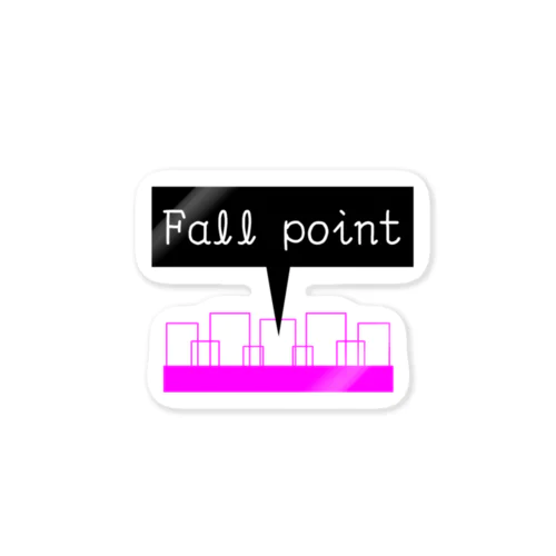 Fall point ステッカー