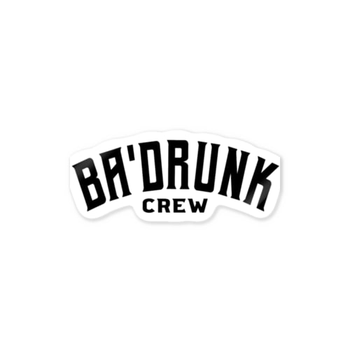 Ba'drunk ロゴ入りミニグッズ Sticker