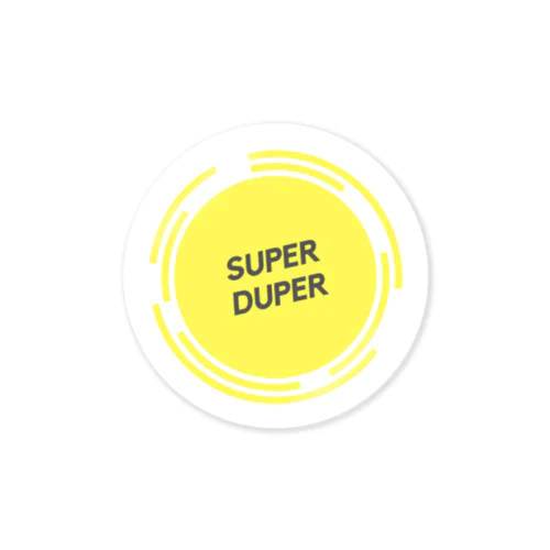 super duper yellow Sticker