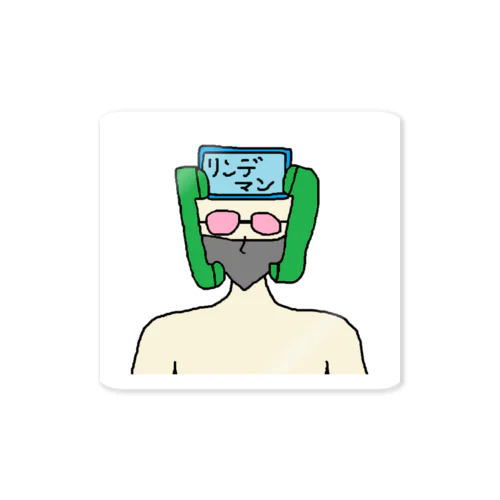癒しの仮面　ステッカー Sticker