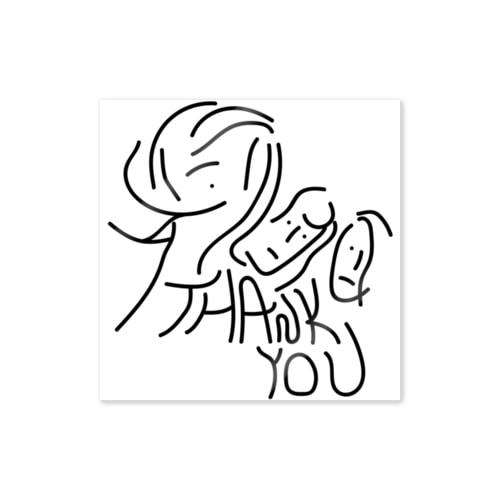 ぐにゃっとしたありがとう Sticker