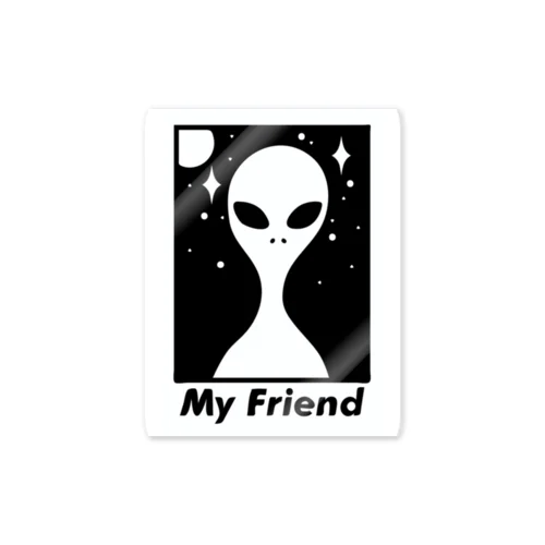 My  Friend Sticker