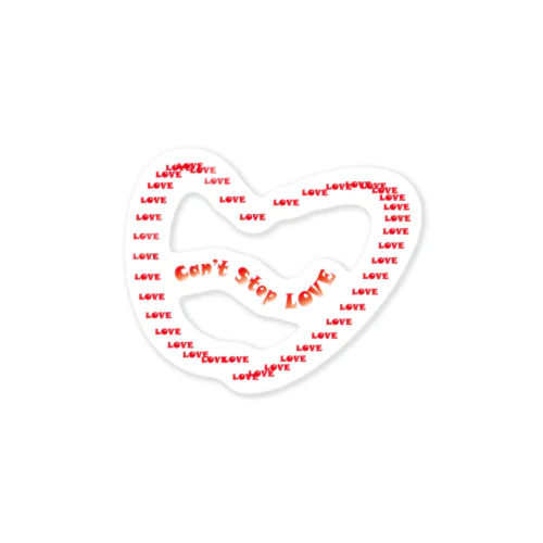 can’t stop love Sticker