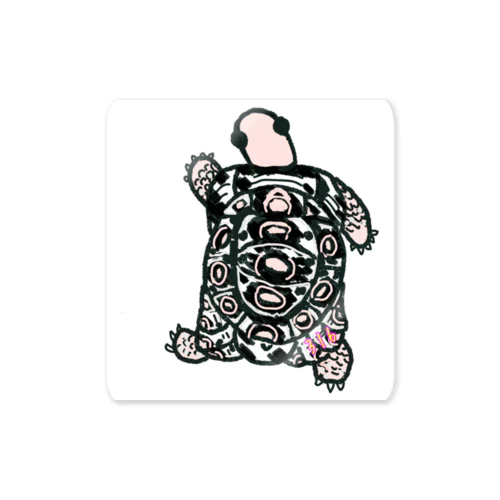 パブコックーヒョウモンちゃん Sticker