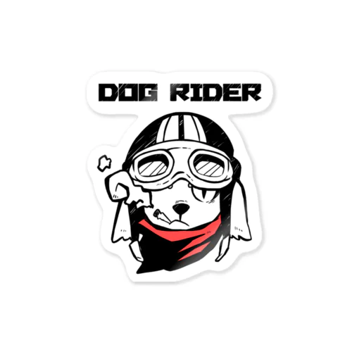 Dog Rider Sticker