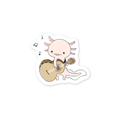 ギターなウーパールーパー Sticker