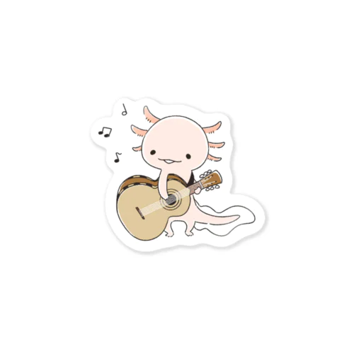 ギターなウーパールーパー Sticker