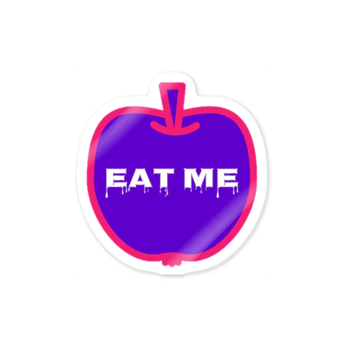 EAT ME apple ステッカー