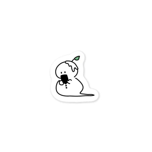 だらだらゆきだるまステッカー Sticker