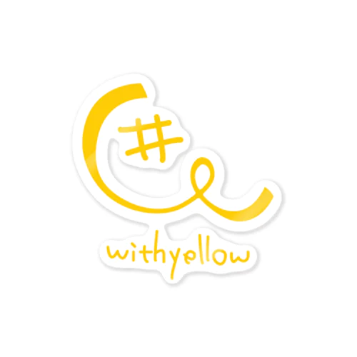 #withyellow Sticker