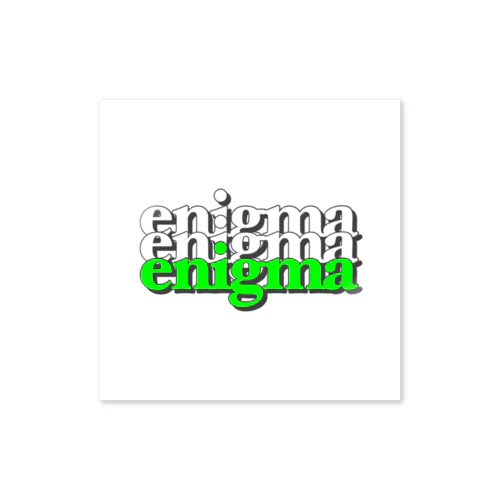 green enigma ステッカー