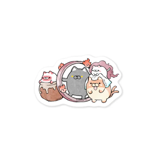 にゃんぱんず百鬼にゃ行 Sticker