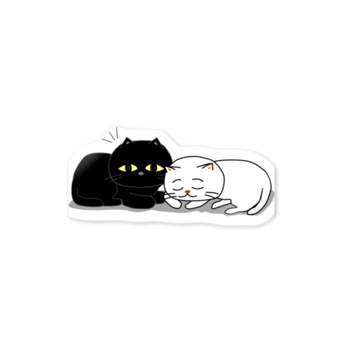 くろねこ一家（何か？） Sticker