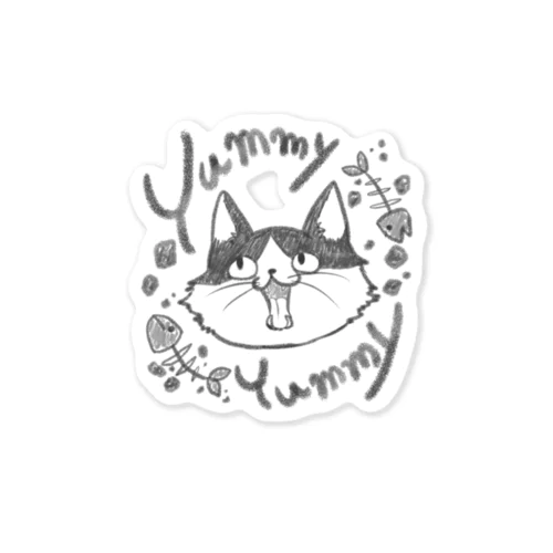 変顔猫『うまぁい！』 Sticker