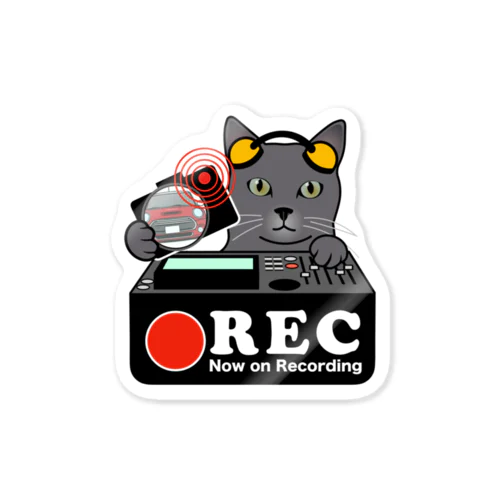 ロシアンブルー ネコ 猫 ドラレコステッカー Sticker