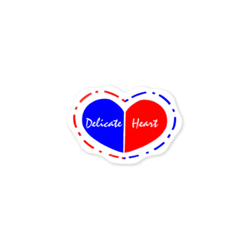 繊細な心臓 Sticker