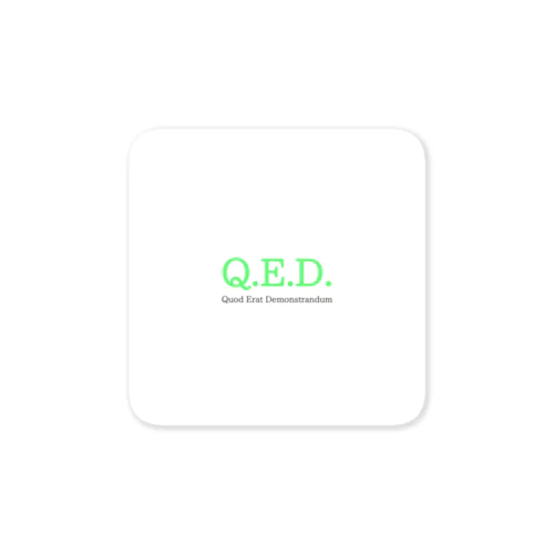 Q.E.D. ステッカー