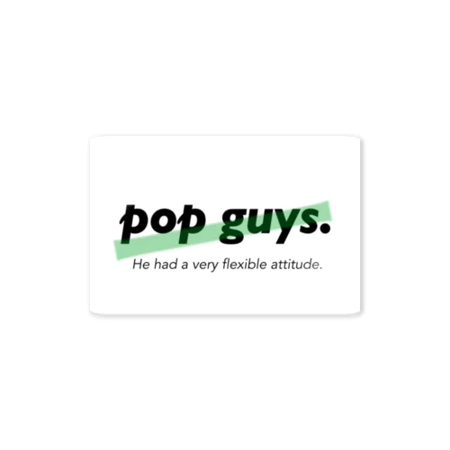 pop guys ステッカー