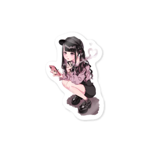 黒髪地雷ちゃん Sticker