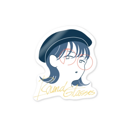 まるめがね Sticker