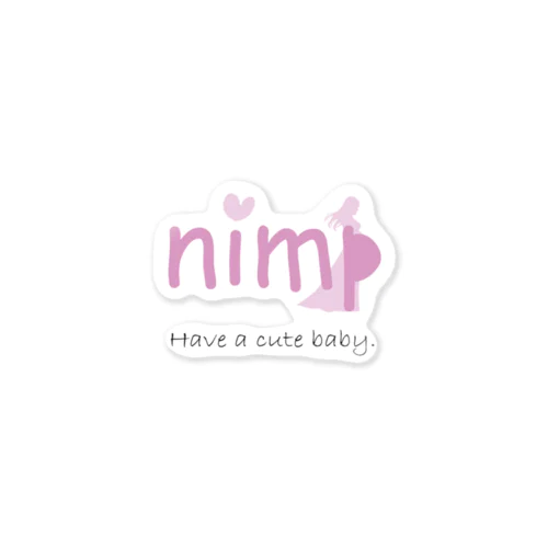 新しい命に優しい世界。nimp Sticker