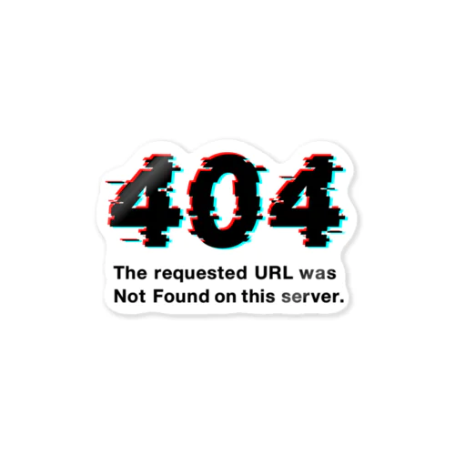 404 Not Found Sticker