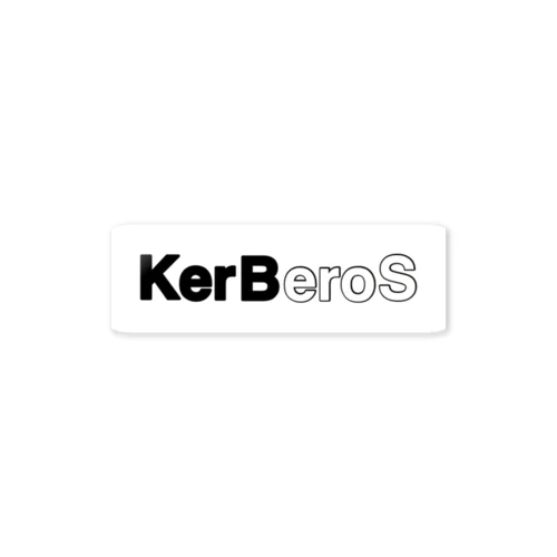 KerBeroS ステッカー(白黒) ステッカー