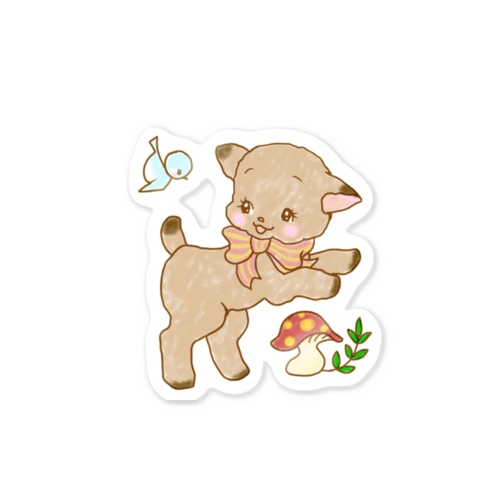 レトロアニマル Sticker