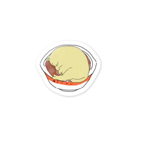 猫ラーメン Sticker