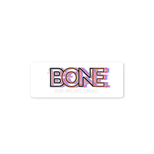 BONE glitch Sticker