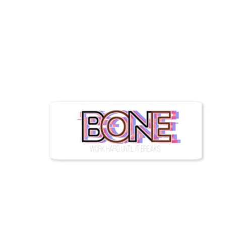 BONE glitch ステッカー