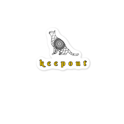 keepout ステッカー