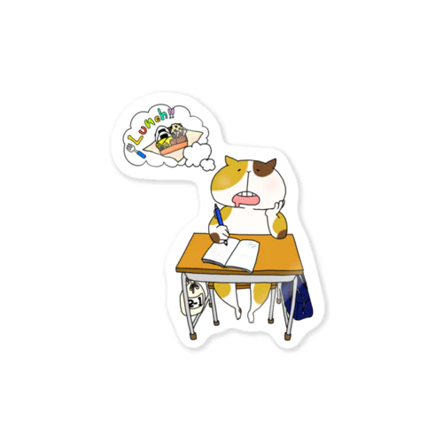 NECOCAT02_3時限目のキャット Sticker