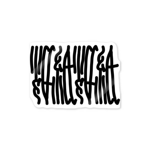 細長紙合わせ Sticker