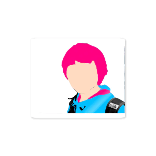 ピンクの髪 Sticker