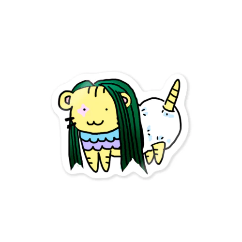 やくよけ　アマビエことらシール Sticker