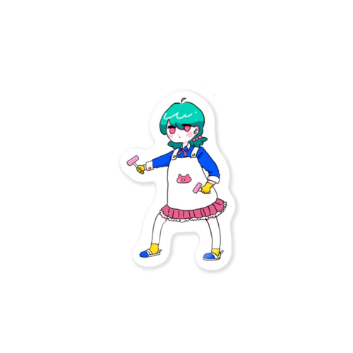 凶器的な少女トンカチバージョン🔨 Sticker