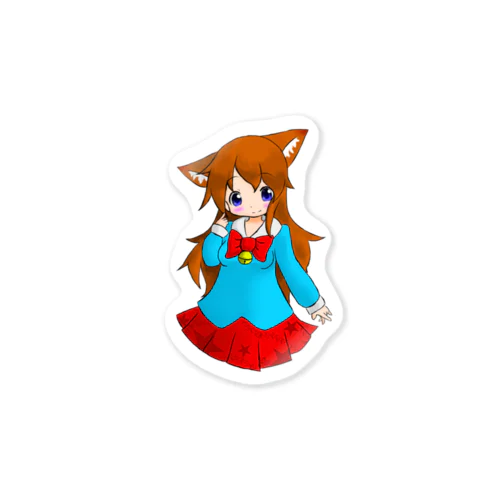 ネコミミの女の子 Sticker