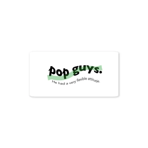 pop guys ステッカー