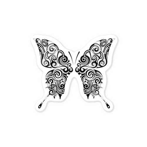 Butterfly (Black) Sticker