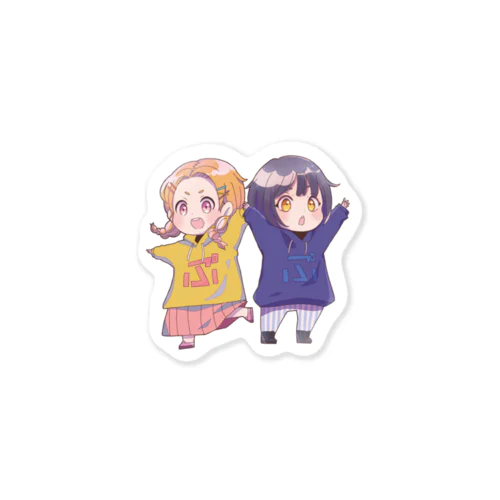 りこ＆うどんオリジナルステッカー Sticker