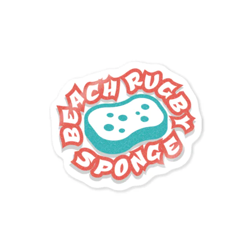 BEACH RUGBY SPONGE Sticker