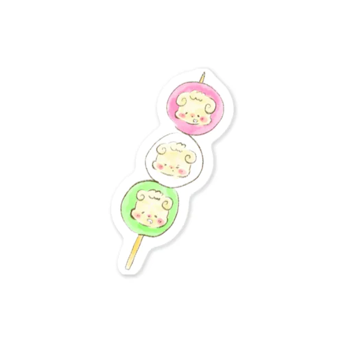 団子3ふわたろ Sticker