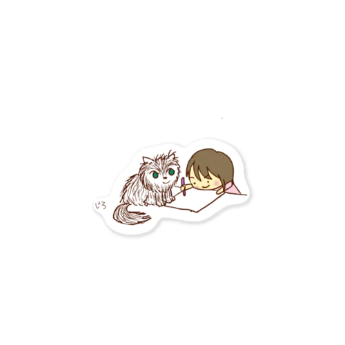 だーちゃんとちびっ子画伯 Sticker