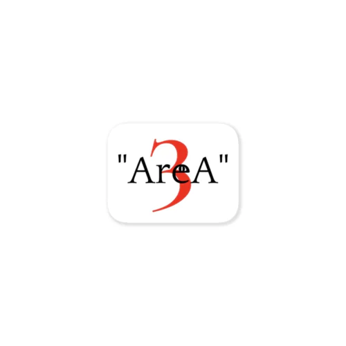 " AreA3" Sticker