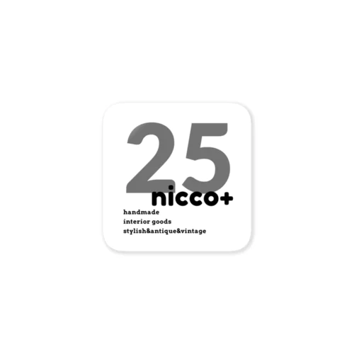 25nicco +オリジナルロゴ Sticker