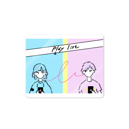 pl(r)ay list Sticker