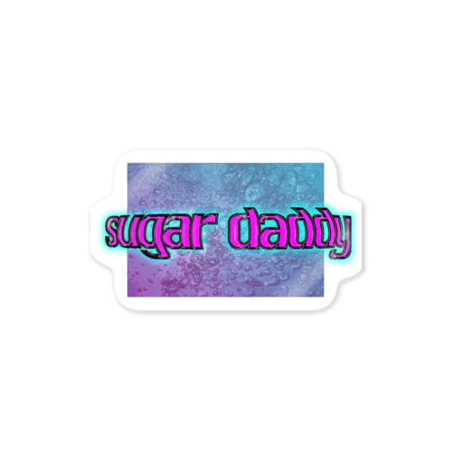 パパ活　ロゴ　グラフィック　ストリート Sticker