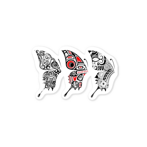 3 Butterfly Sticker